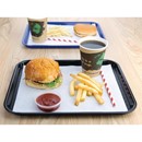 Plateau fast food en plastique Olympia Kristallon noir